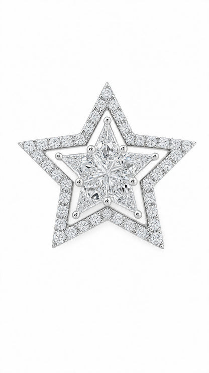 3 Ways Star Diamond Pendant-WK3642