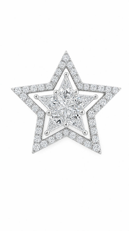 3 Ways Star Diamond Pendant-WK3642