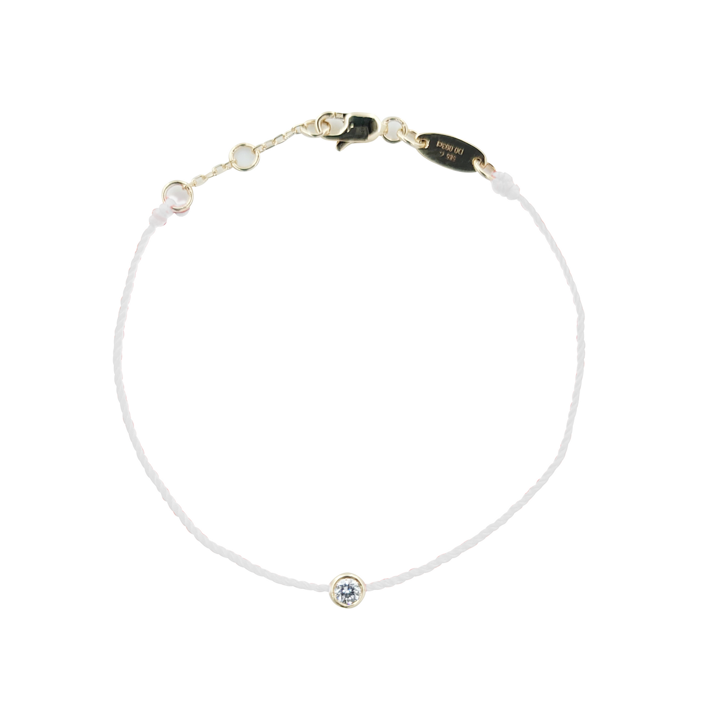Lucky Rope Diamond Bracelet-WK4054@