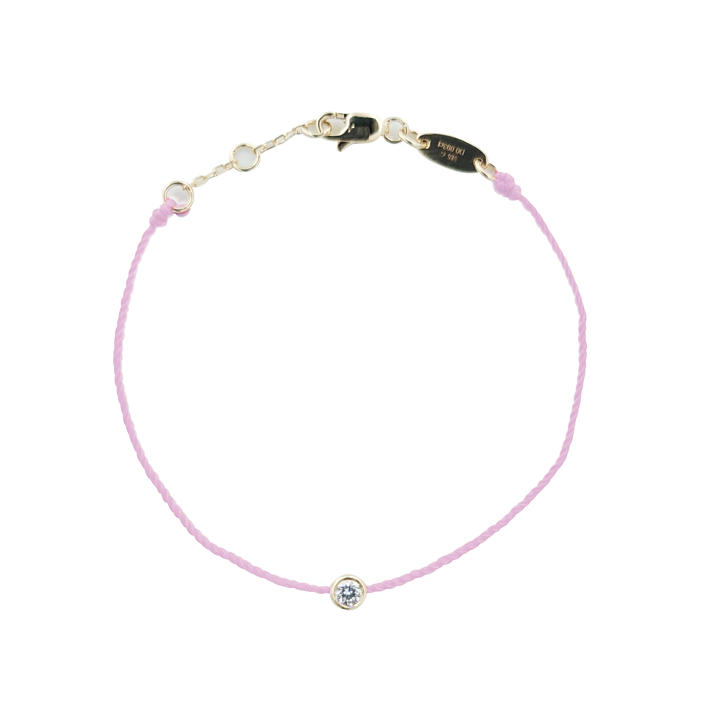 Lucky Rope Diamond Bracelet-WK4054@
