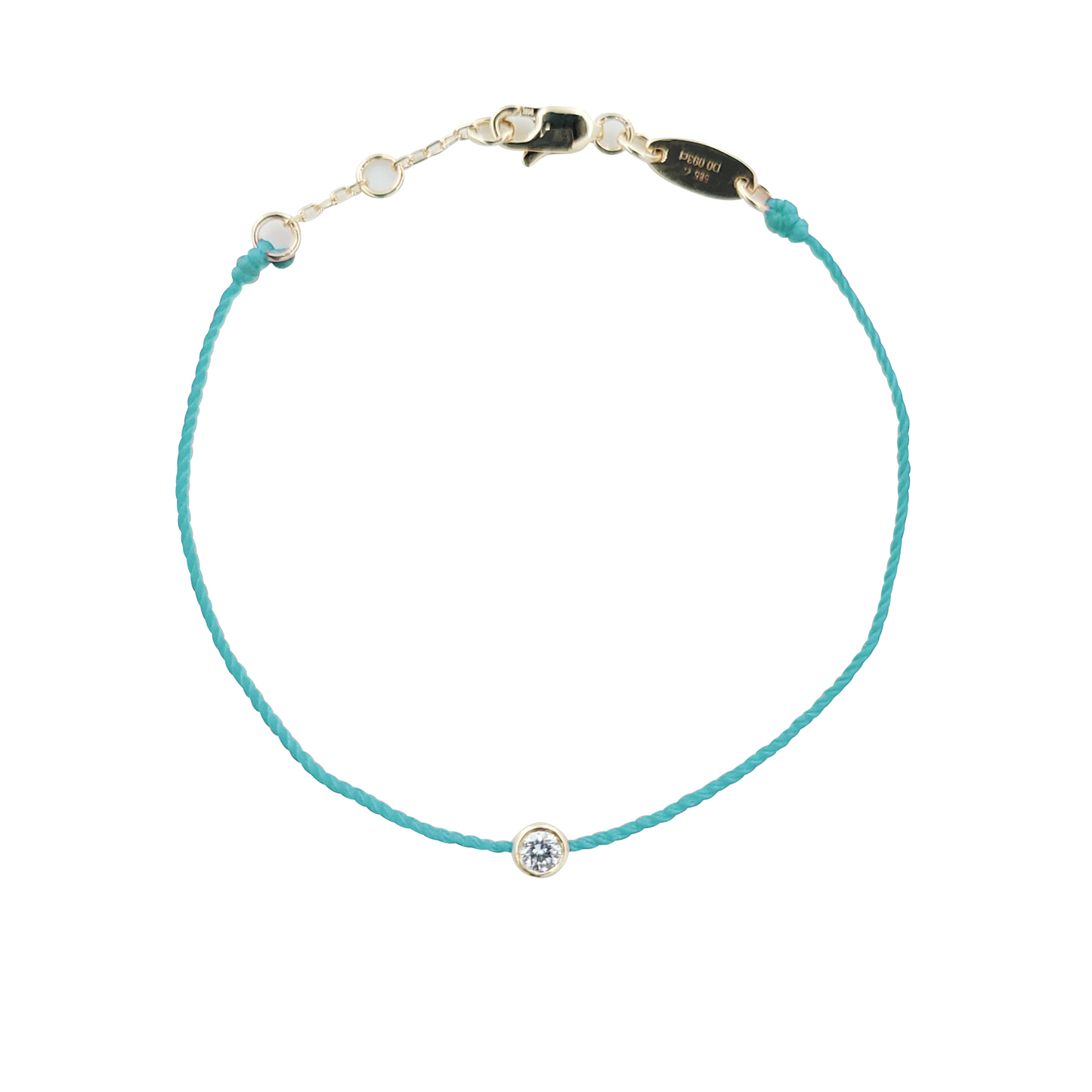 Lucky Rope Diamond Bracelet-WK4054@