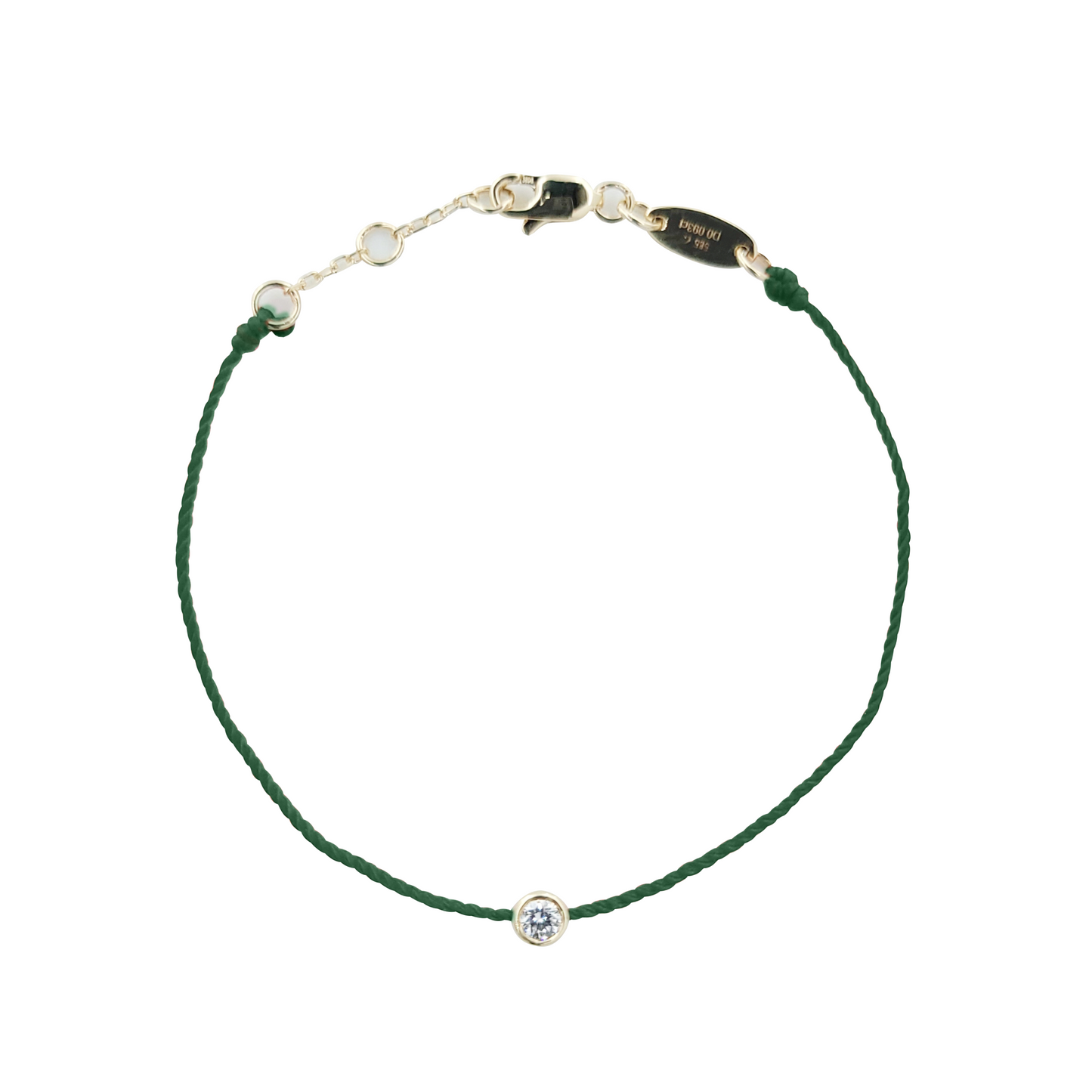Lucky Rope Diamond Bracelet-WK4054@
