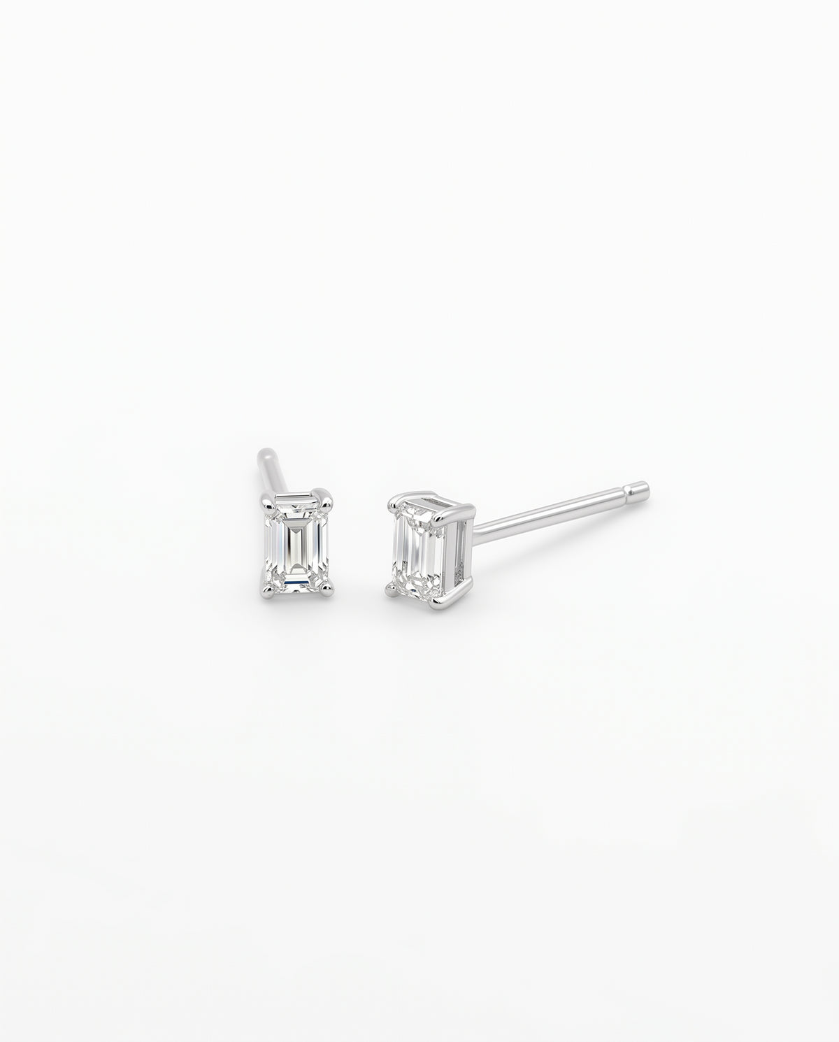 Baguette Diamond Earring (one piece)-WK4298@