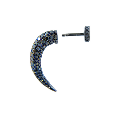 Black Diamond  Earring (one piece)-WK3949