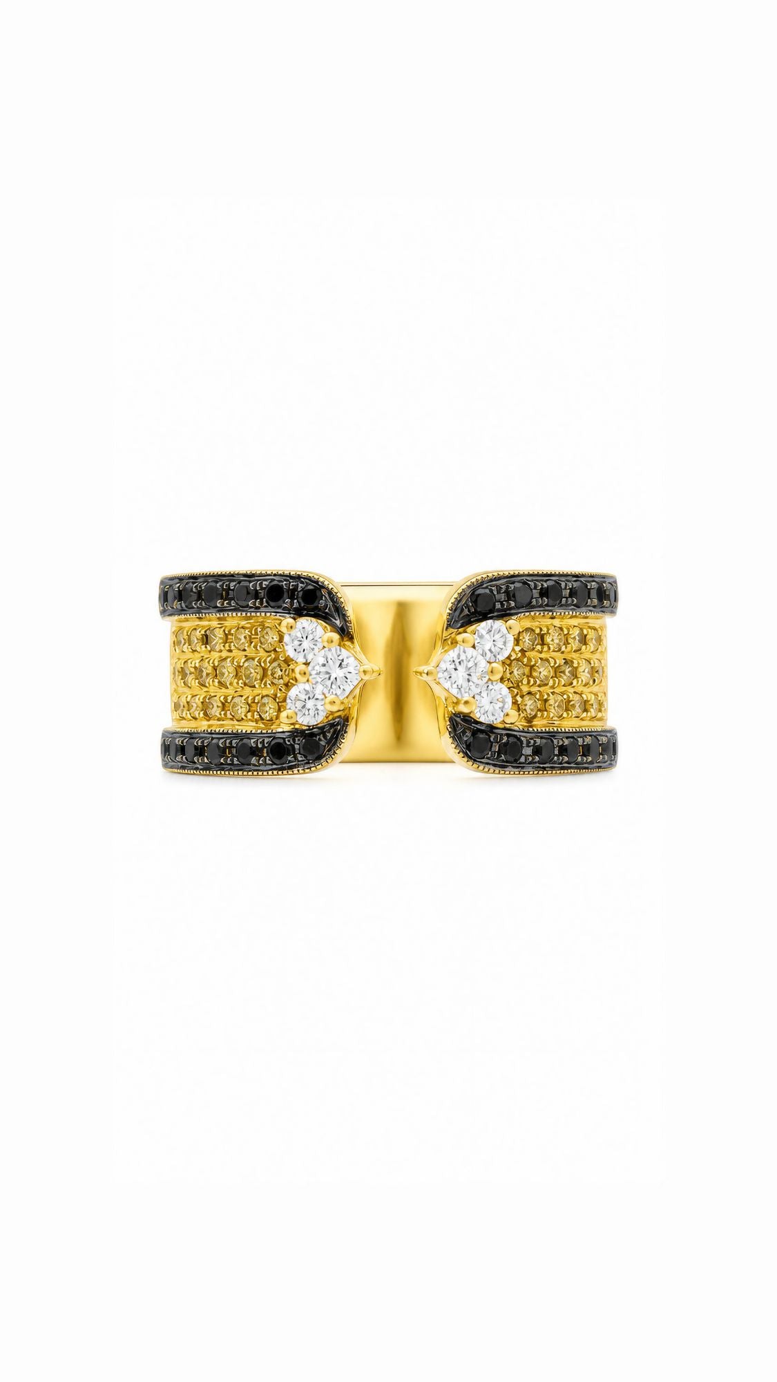 Black Diamond & Yellow Diamond Ring-ZFO00025671