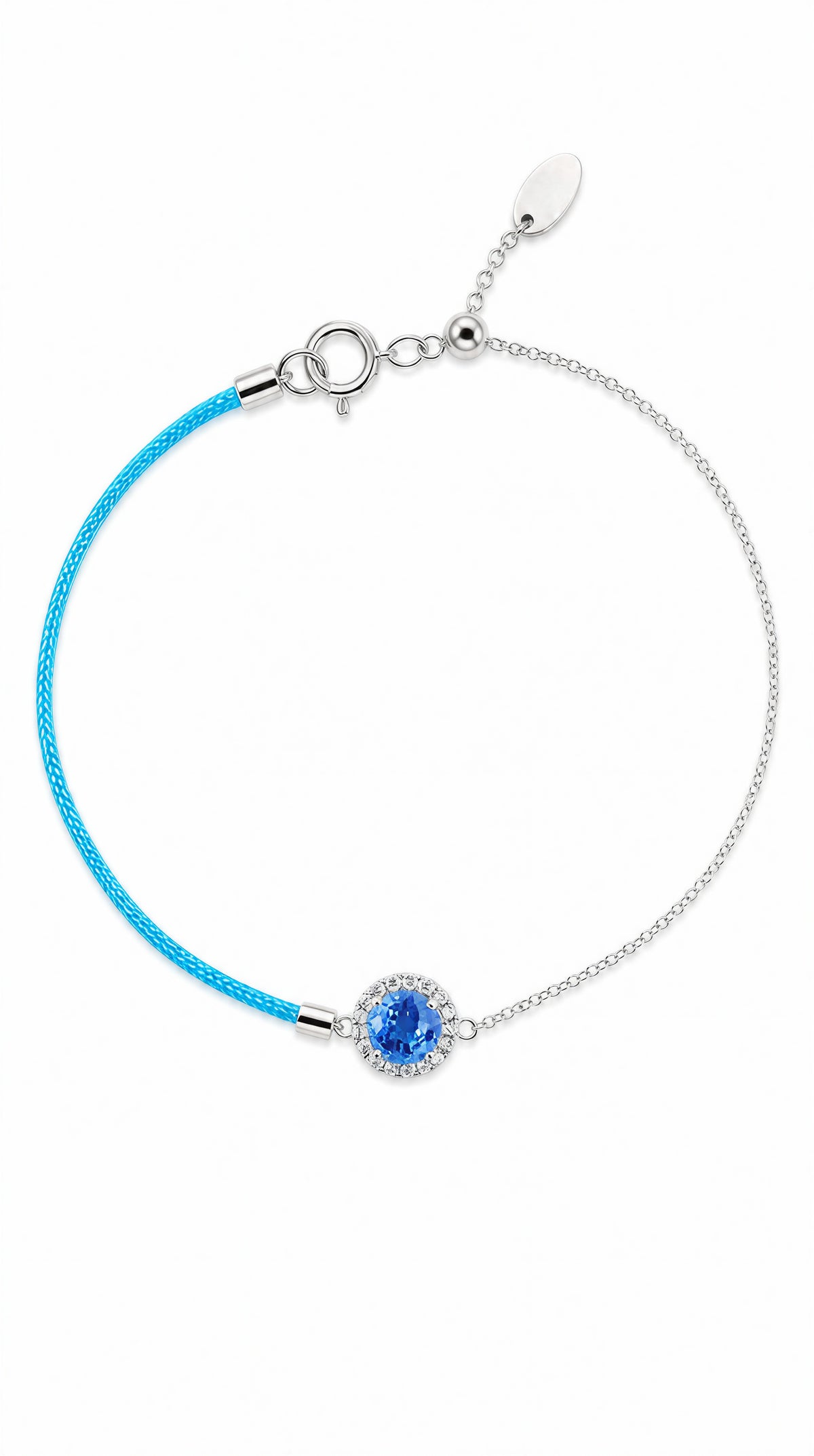 Blue Sapphire & Diamond Bracelet--WK4018@