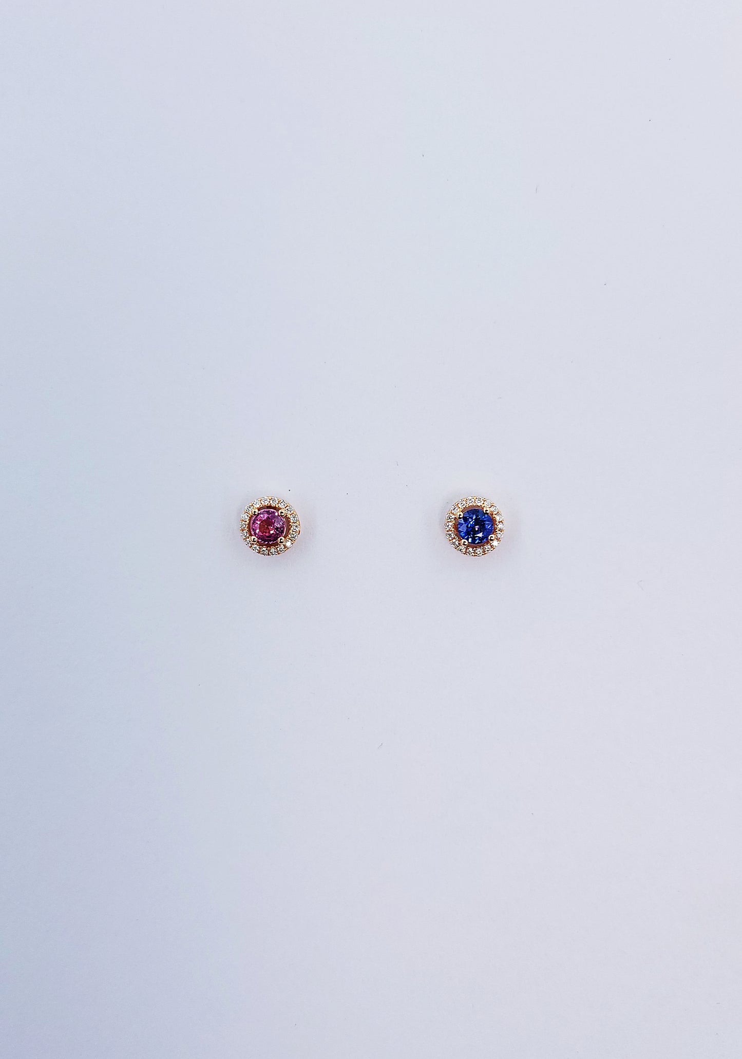 Blue Sapphire Diamond Earrings-BCO00001782