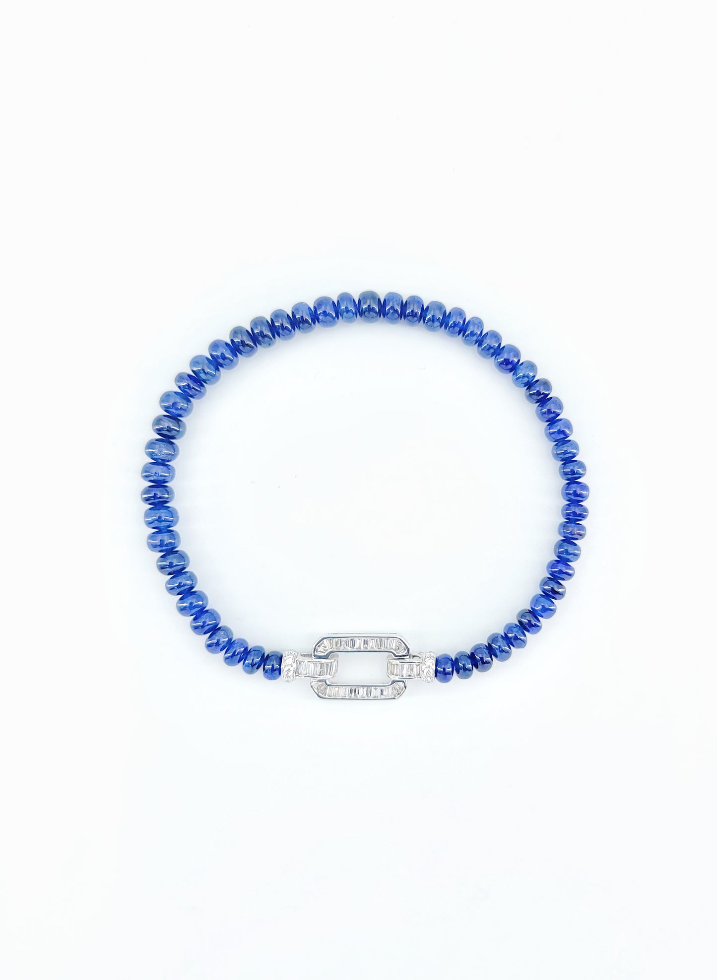 Blue Sapphire and Diamond Bracelet-WK4015