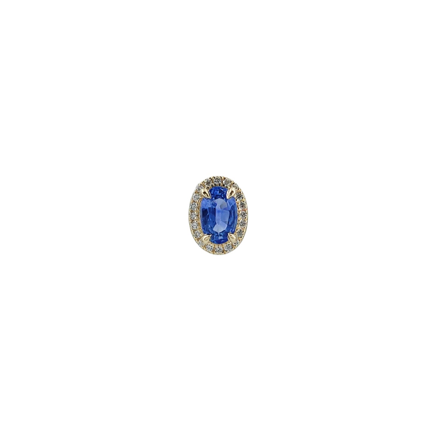 Blue Sapphire Diamond Charm-WK4114