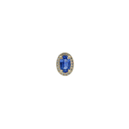 Blue Sapphire Diamond Charm-WK4114