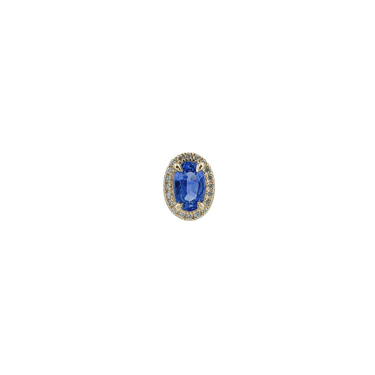 Blue Sapphire Diamond Charm-WK4114