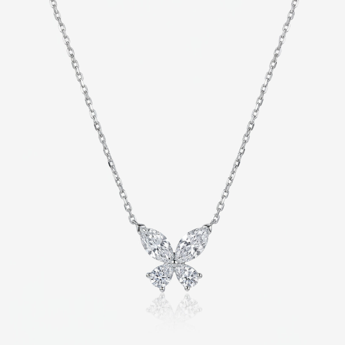 Butterfly Diamond Necklace-WK4296