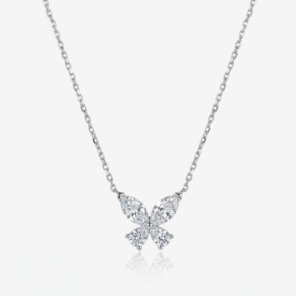 Butterfly Diamond Necklace-WK4296