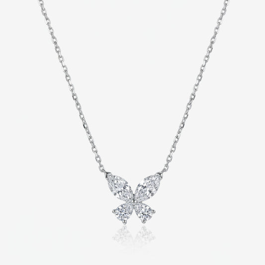 Butterfly Diamond Necklace-WK4296