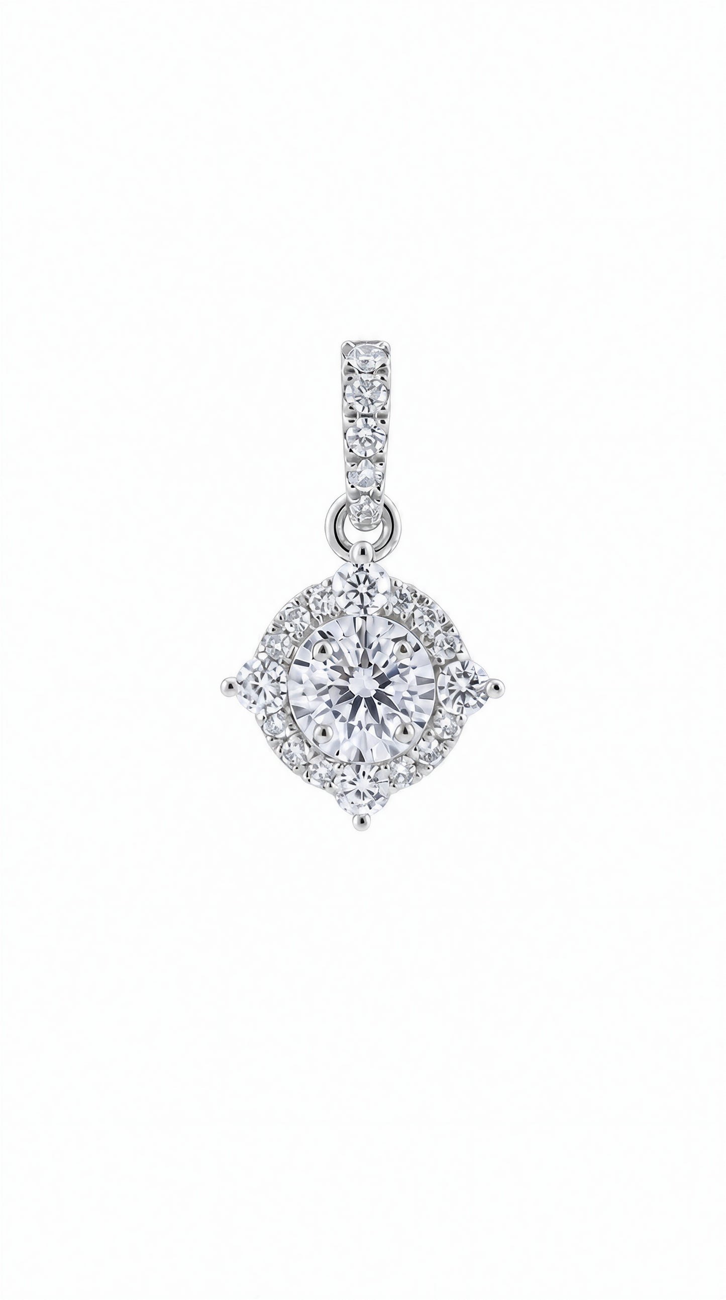 Cluster Diamond Pendant-WK3594