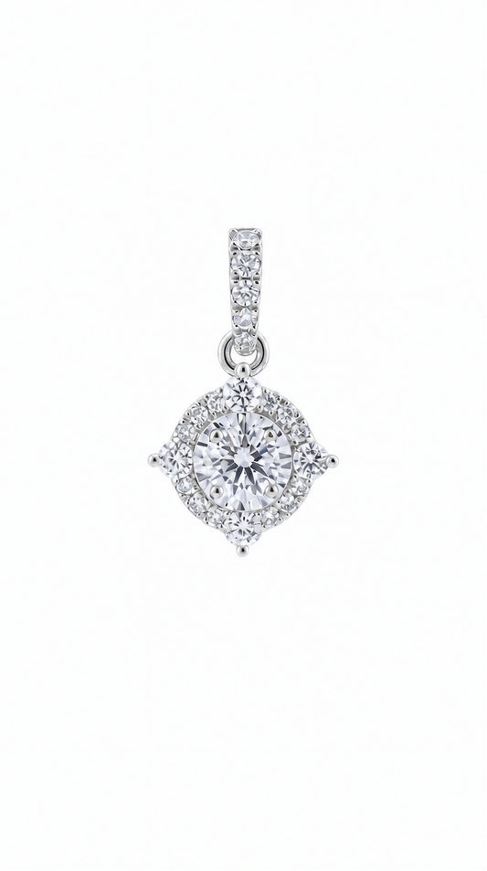Cluster Diamond Pendant-WK3594