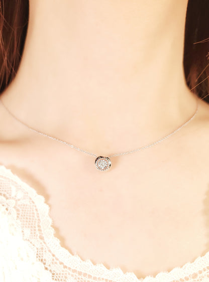 Dancing Diamond Necklace-WK4084