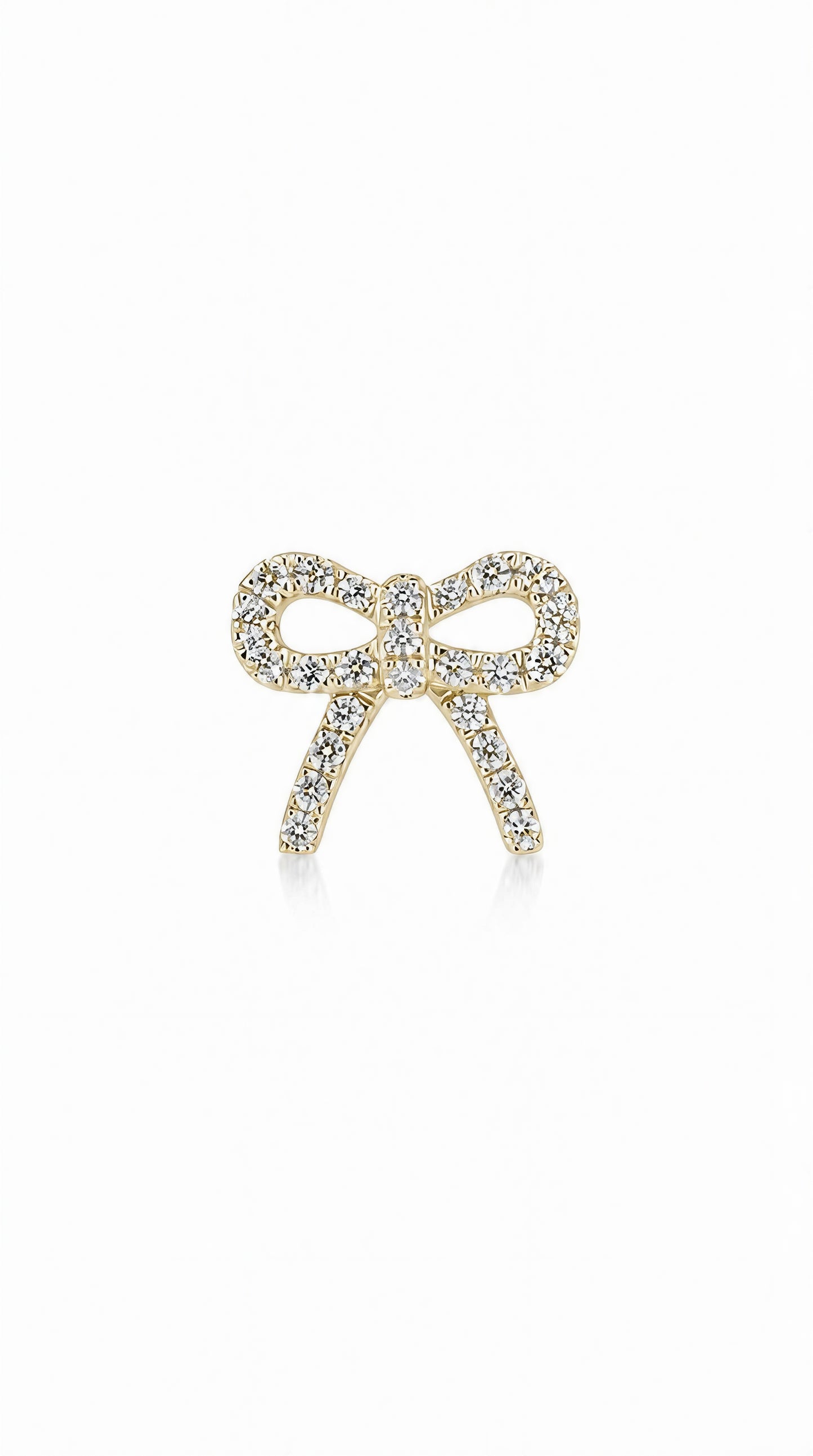 Diamond Butterfly Earring (one piece)-WK4237@