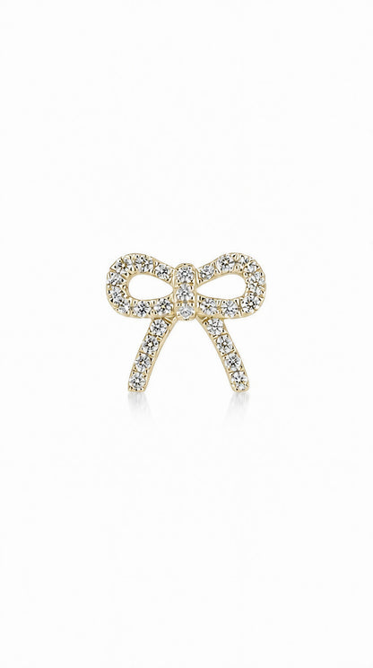 Diamond Butterfly Earring (one piece)-WK4237@