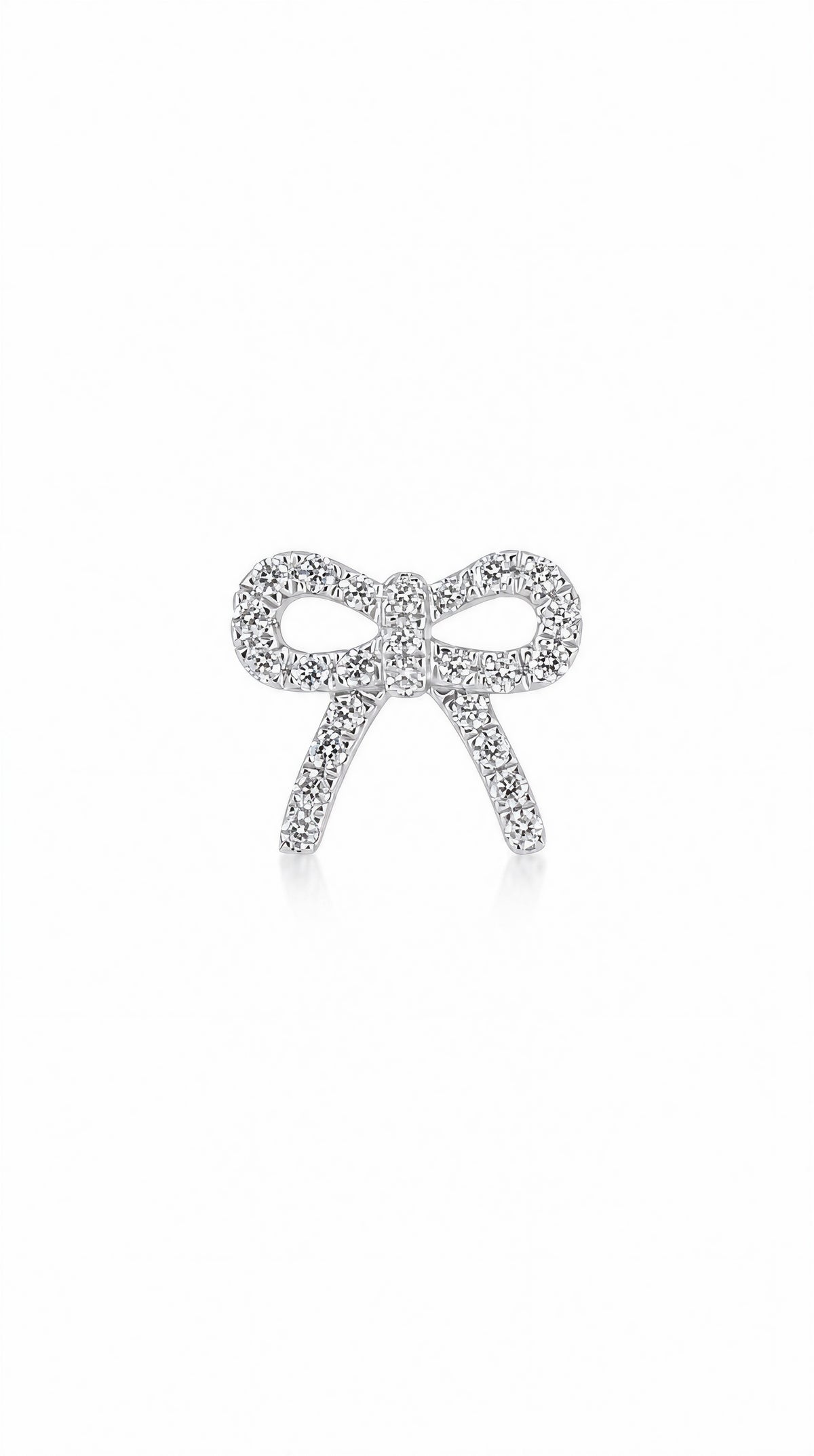 Diamond Butterfly Earring (one piece)-WK4237@