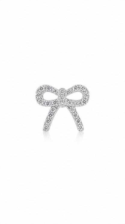 Diamond Butterfly Earring (one piece)-WK4237@