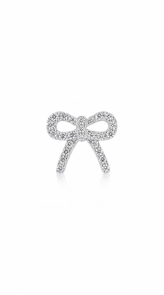 Diamond Butterfly Earring (one piece)-WK4237@