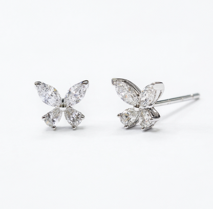 Diamond Butterfly Earring (one piece)-WK4295