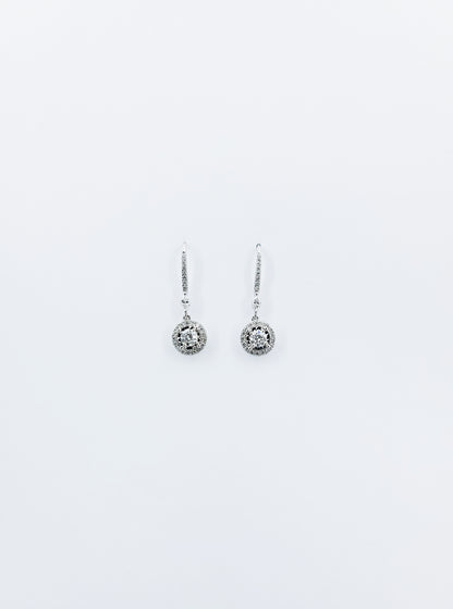 Diamond Drop Earrings-WK3847