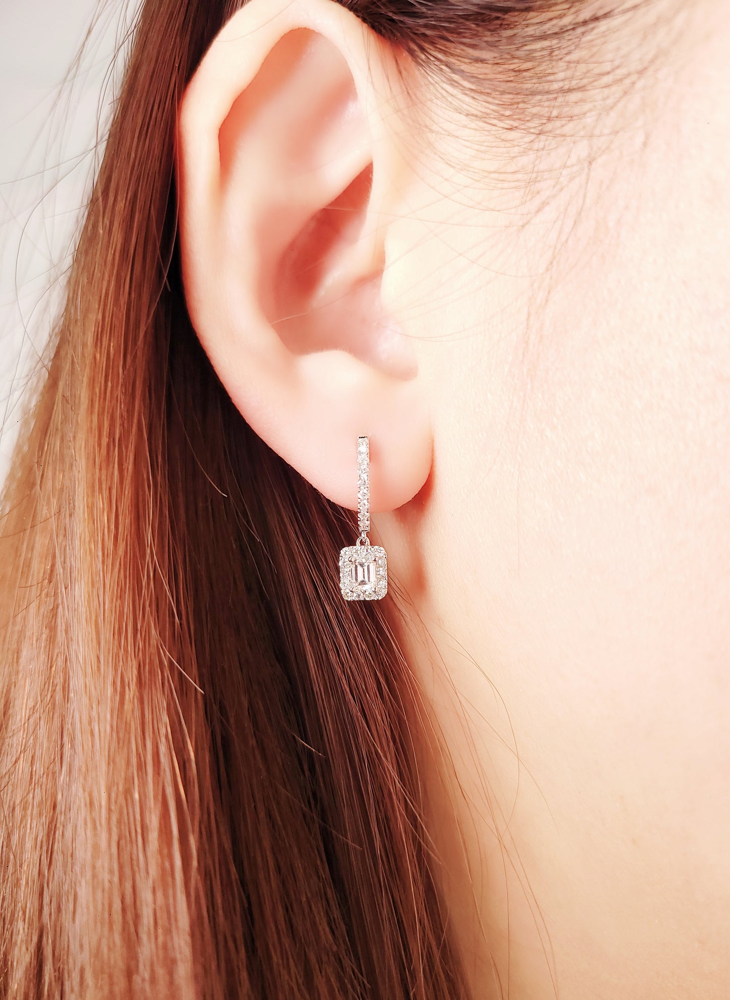 Diamond Drop Earrings-WK4034-ZC