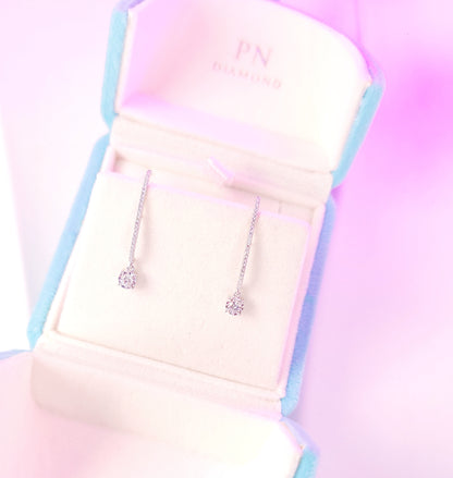 Diamond Drop Earrings-WK4062