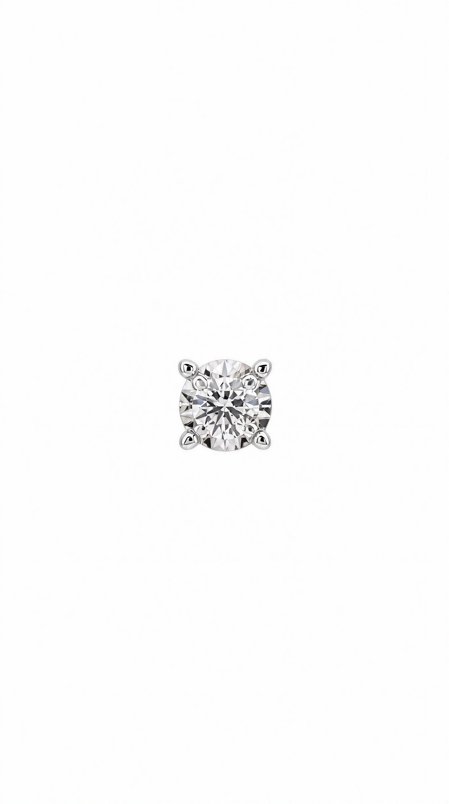 Diamond Earring (one piece)-WK3601@