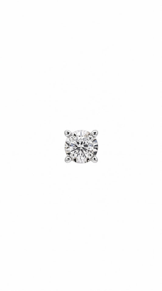 Diamond Earring (one piece)-WK3601@