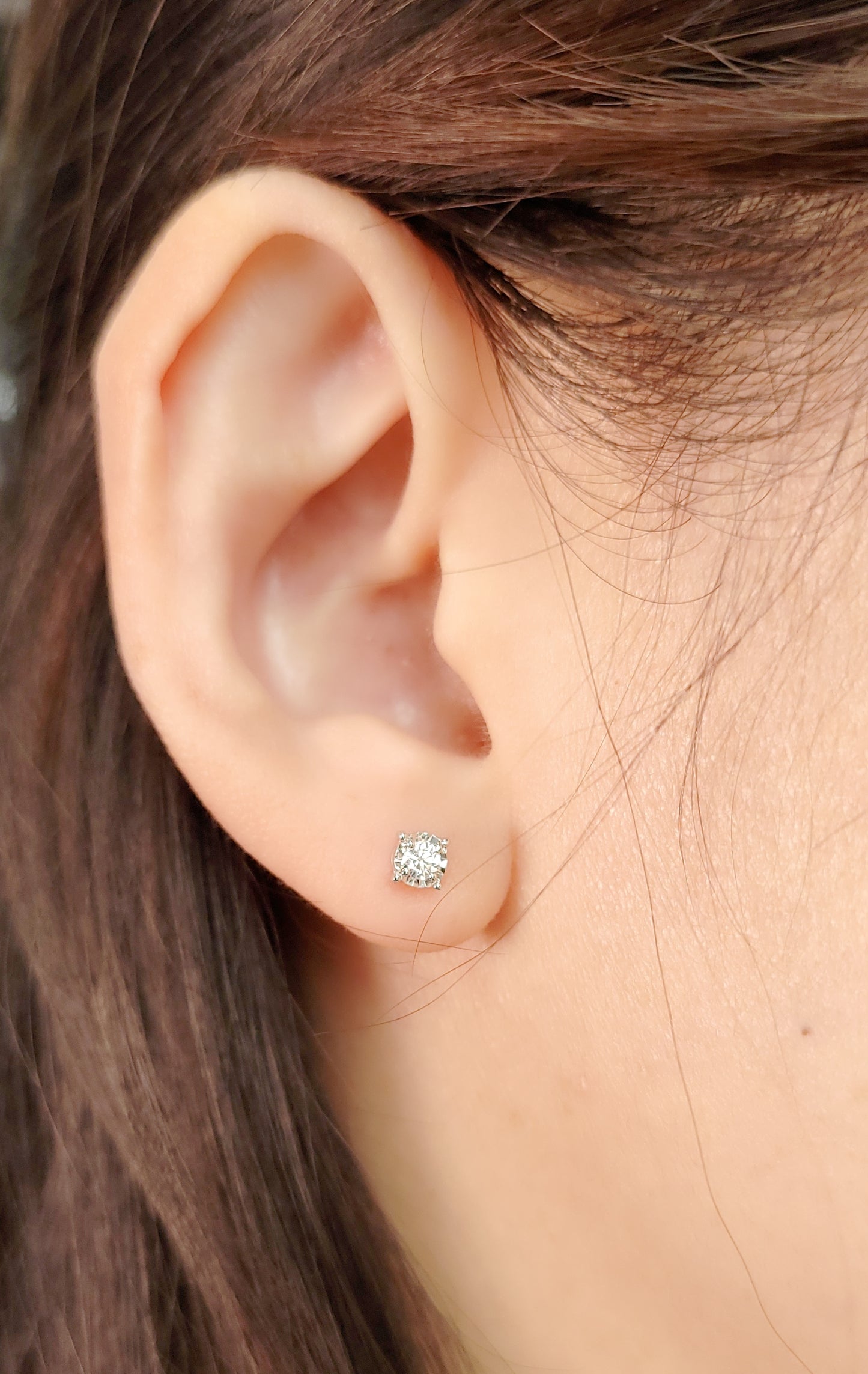 Diamond Earring (one piece)-WK3601@