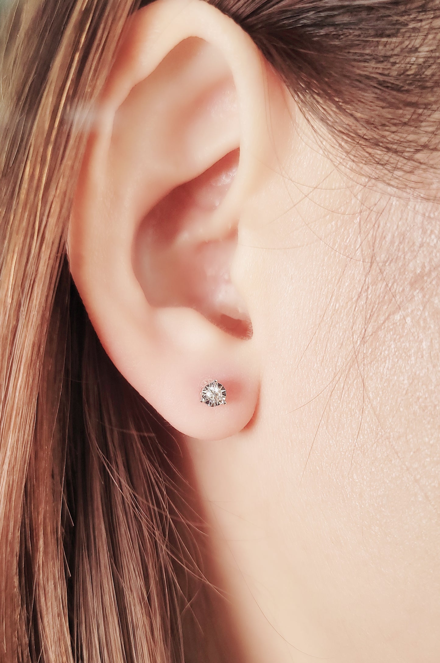 Diamond Earring (one piece)-WK4052@