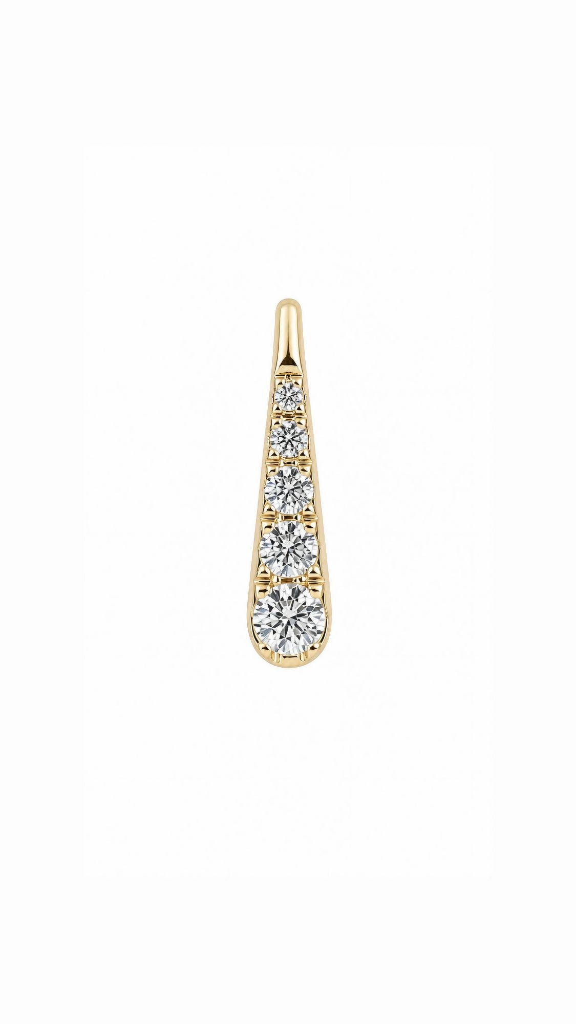 Diamond Earring (one piece)-WK4196@