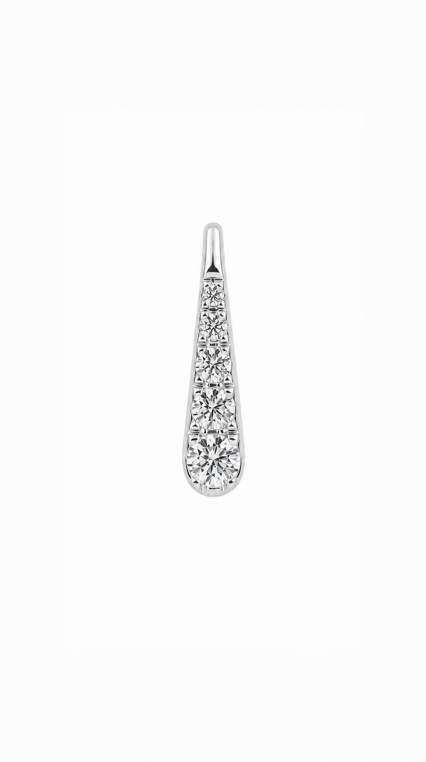 Diamond Earring (one piece)-WK4196@