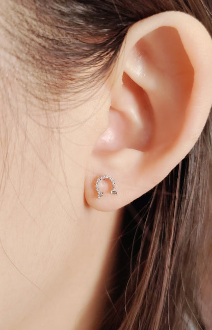 Diamond Earring (one piece)-WK4213@