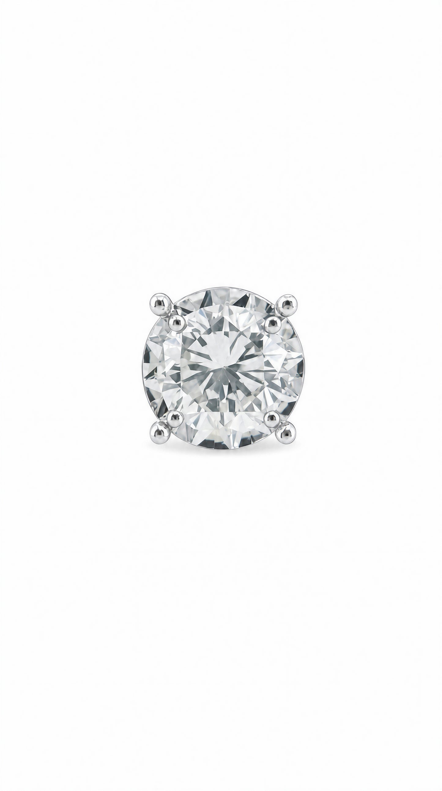 Diamond Earring (one piece)-WK4245@