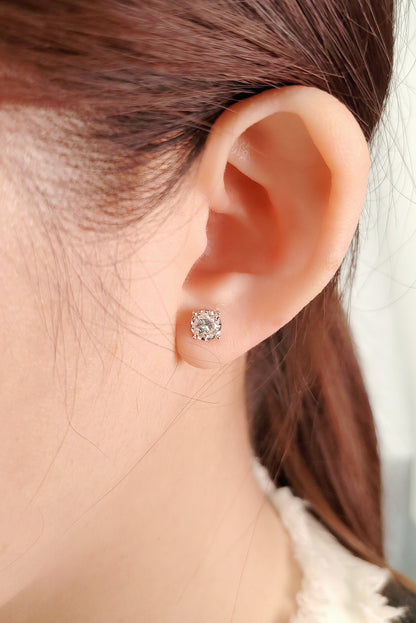 Diamond Earring (one piece)-WK4245@