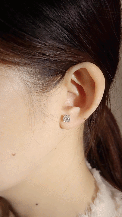 Diamond Earring (one piece)-WK4245@