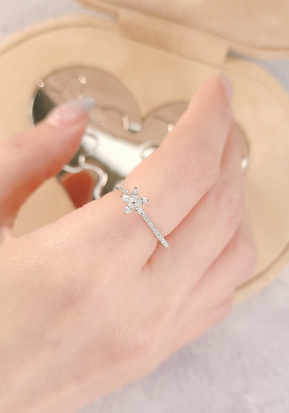 Diamond Flower Ring -WK4102