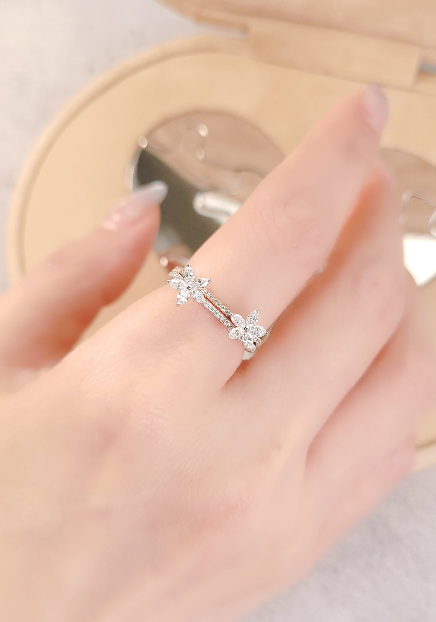 Diamond Flower Ring -WK4102