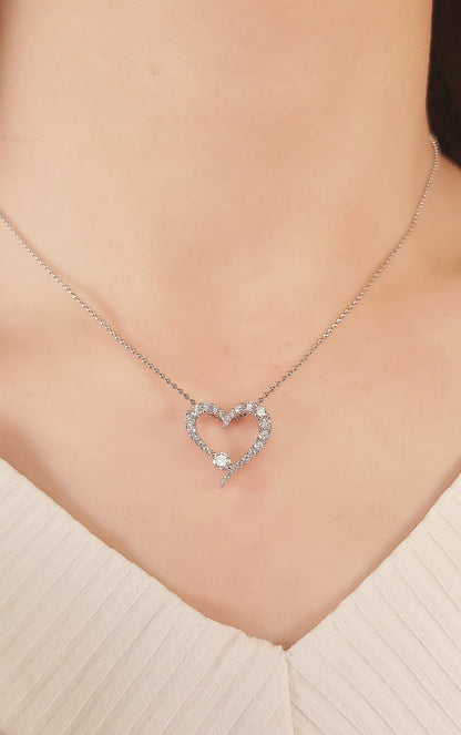 Diamond Heart Pendant-WK3863