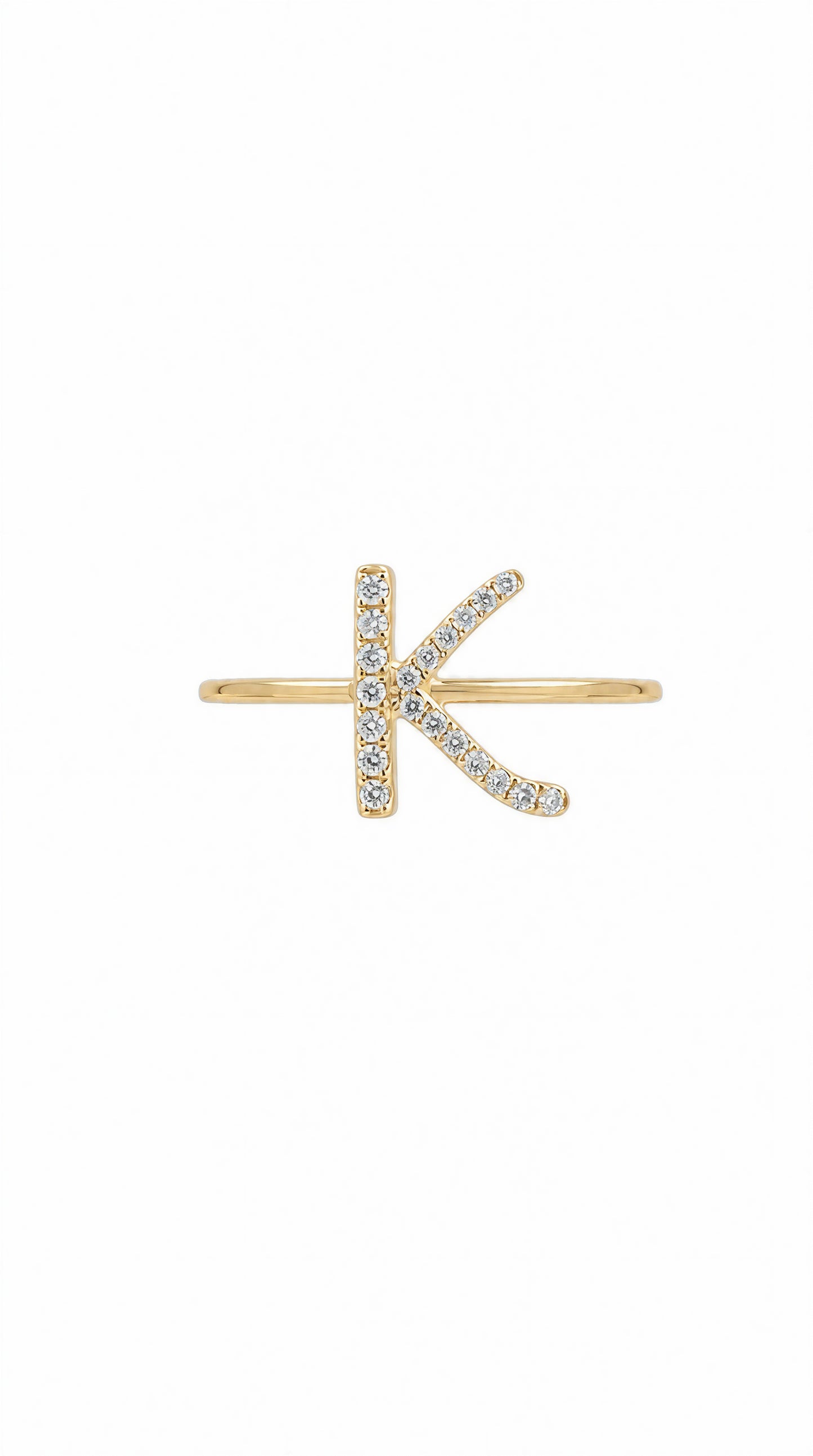 Diamond  K Ring-WK4172FK@