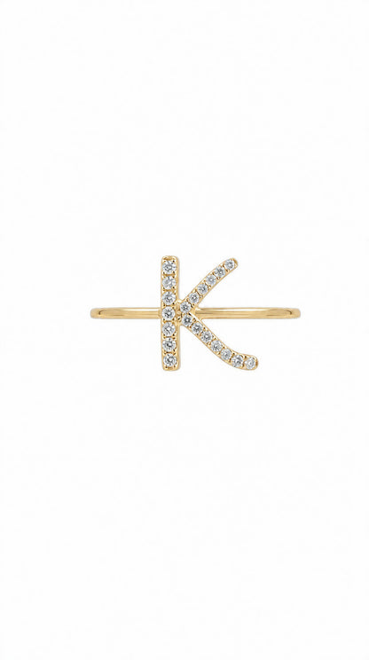 Diamond  K Ring-WK4172FK@