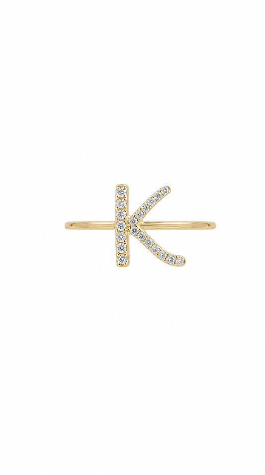 Diamond  K Ring-WK4172FK@