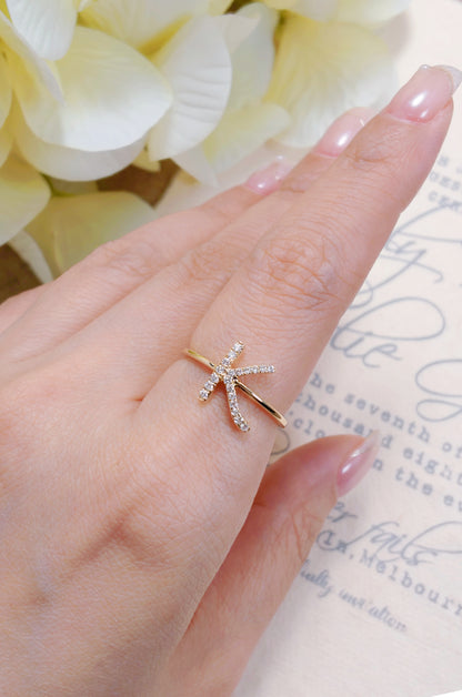 Diamond  K Ring-WK4172FK@