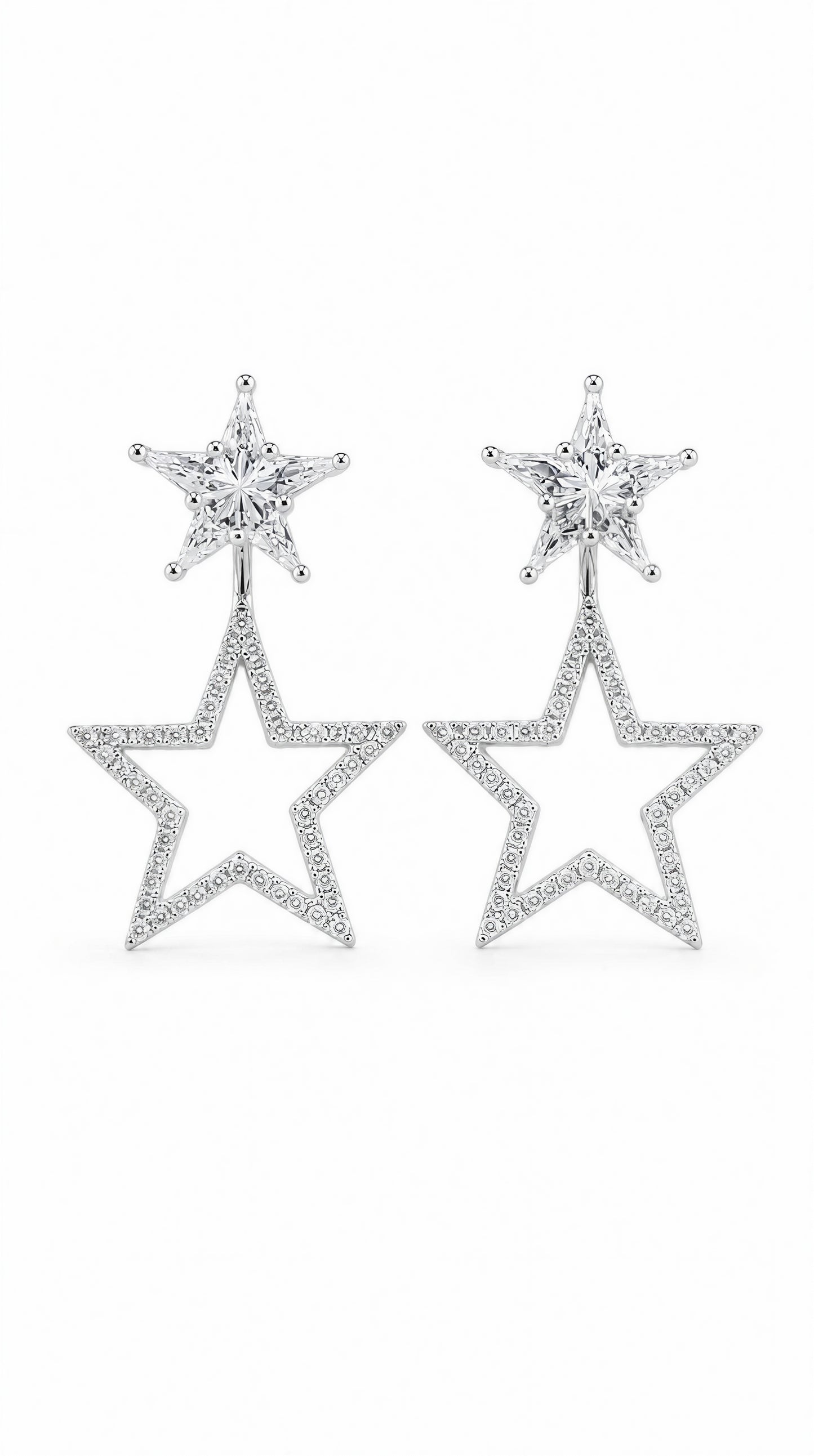 Diamond Starry Earrings-WK4217
