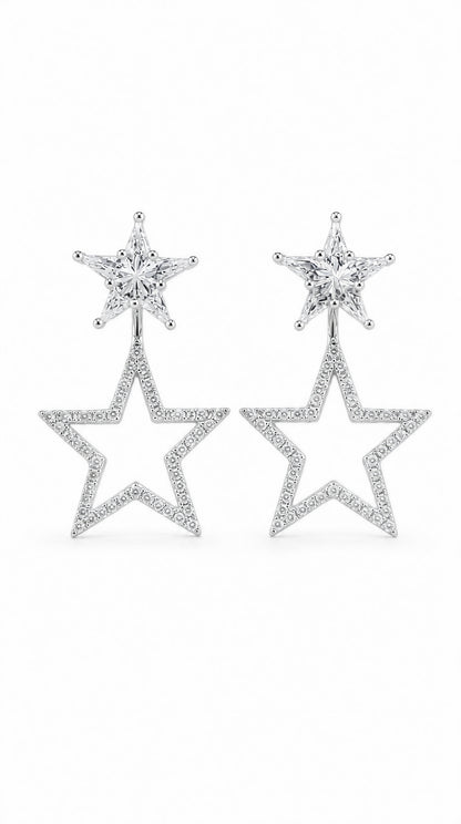 Diamond Starry Earrings-WK4217