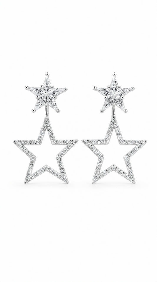 Diamond Starry Earrings-WK4217